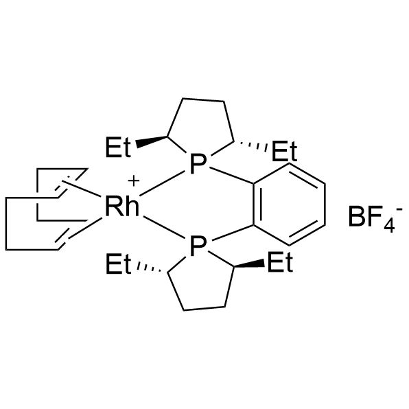 (+)-1,2-Bis((2S,5S)-2,5-diethylphospholano)benzene(1,5-cyclooctadiene)rhodium(I) tetrafluoroborate, Rh(COD)((S,S)-Et-DUPHOS)BF4